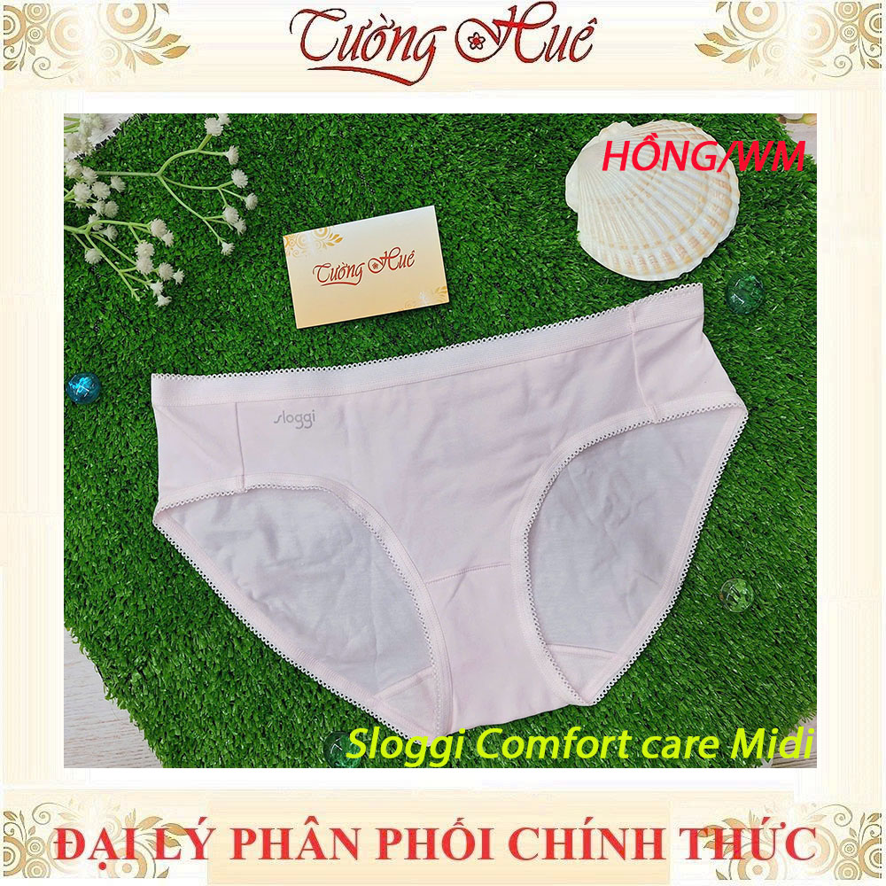 Quần Lót Nữ Triumph Sloggi Comfort care Midi Trơn Vải Cotton Hữu Cơ Mềm Mịn Lưng Vừa