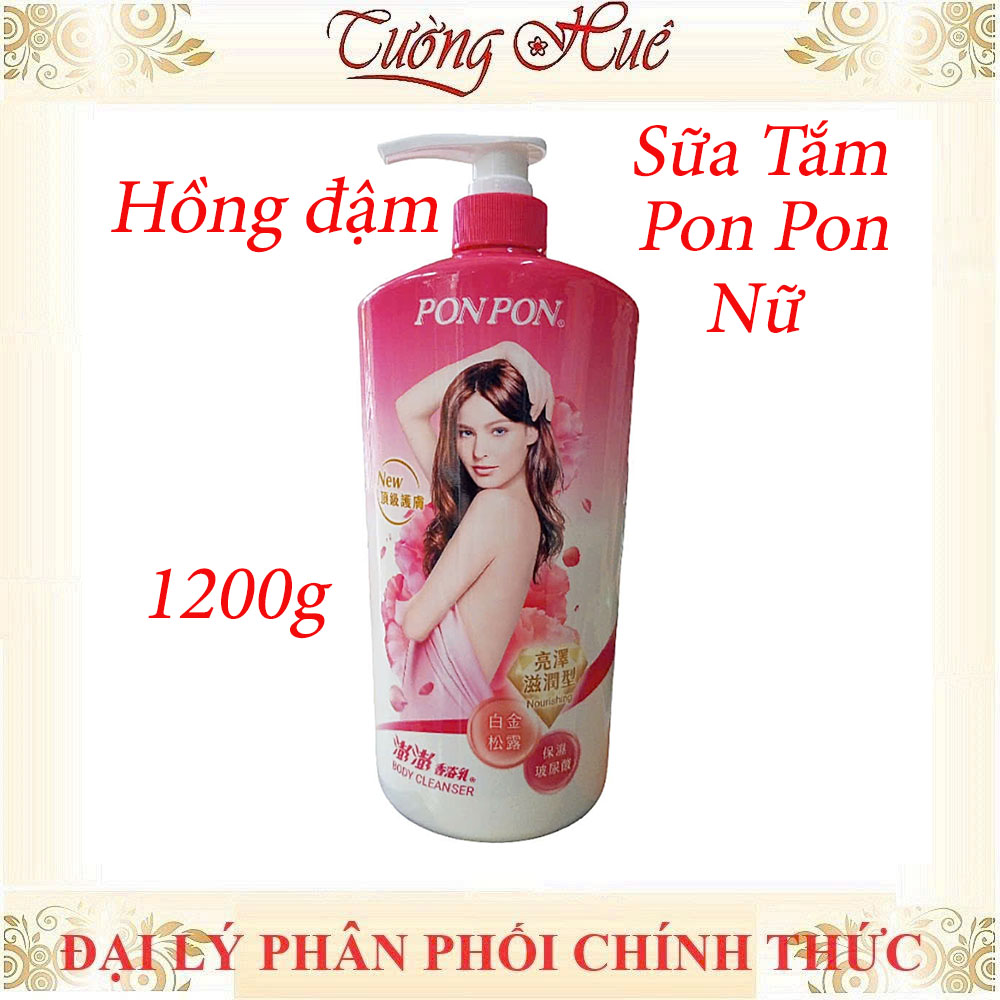 Sữa Tắm Nữ Pon Pon Đài Loan Nhiều Mùi - 1200g