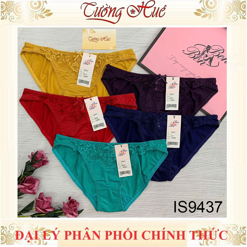 Quần lót nữ BON BON IS9437 lưng thấp phối ren ( form quần bé , chọn tăng 1 size )