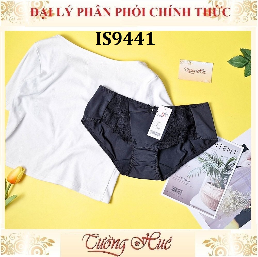Quần lót nữ Bon Bon IS9441 quần lưng cao phối ren xuyên thấu.