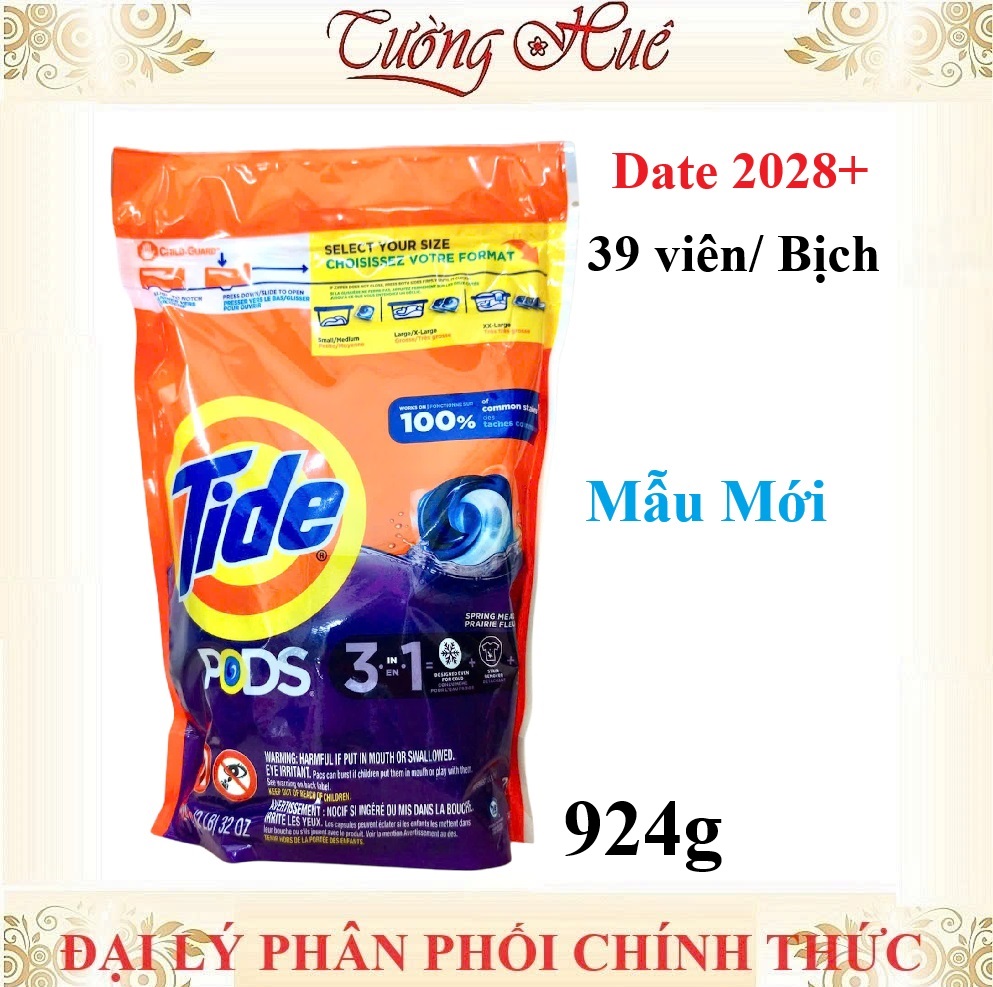 Viên Giặt Xả Tide Pods 3in1 Của Mỹ Làm Sạch Quần Áo - Có Lựa Chọn