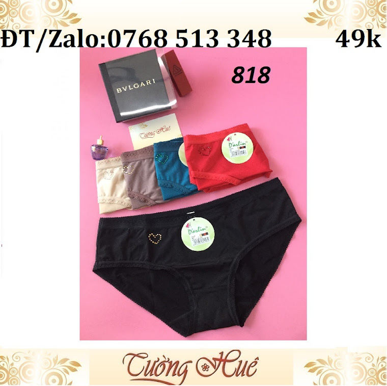 Quần lót nữ Darlin DL818 trơn tim.