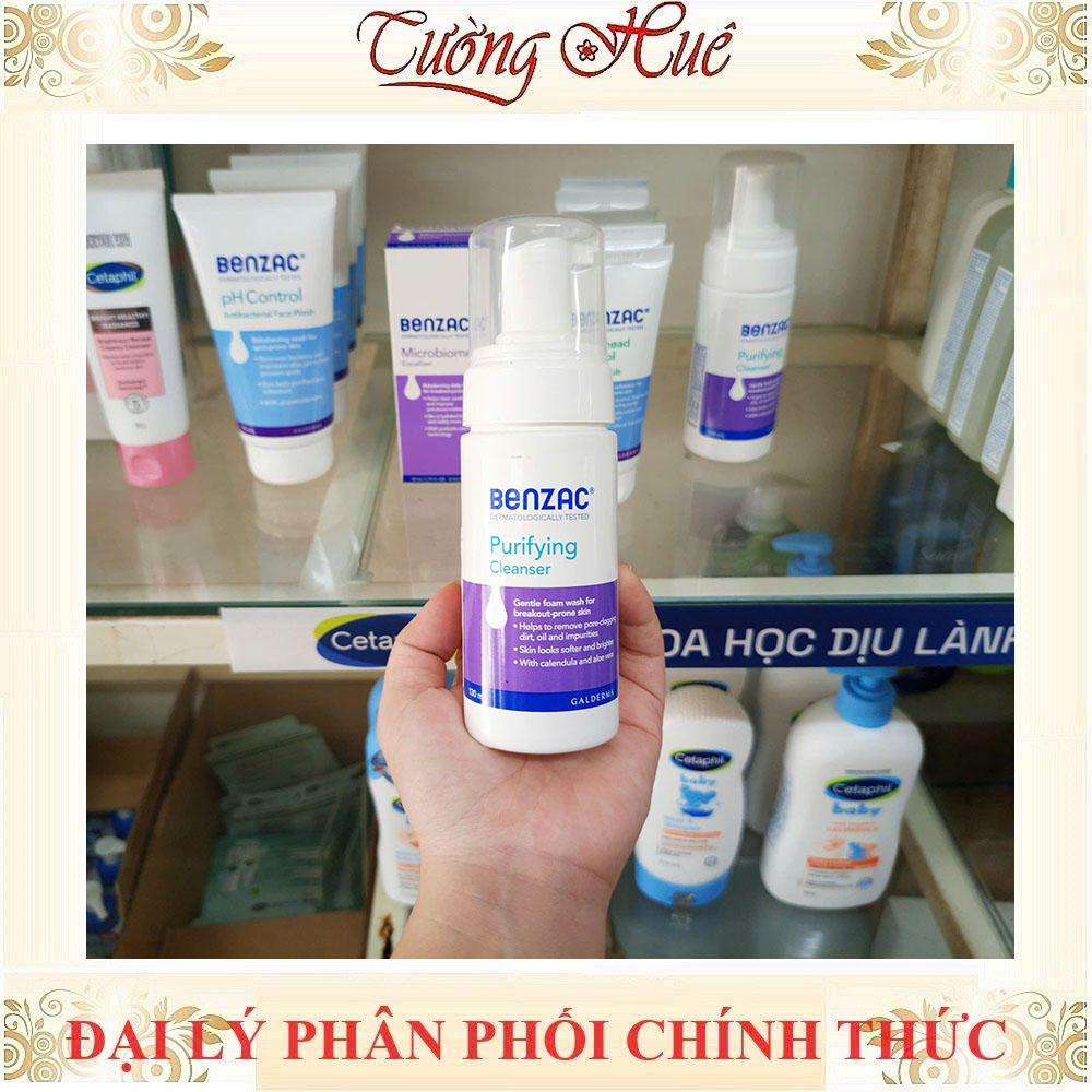 Bọt Rửa Mặt Benzac Sạch Bã Nhờn Dưỡng Ẩm Dịu Da – 130ml