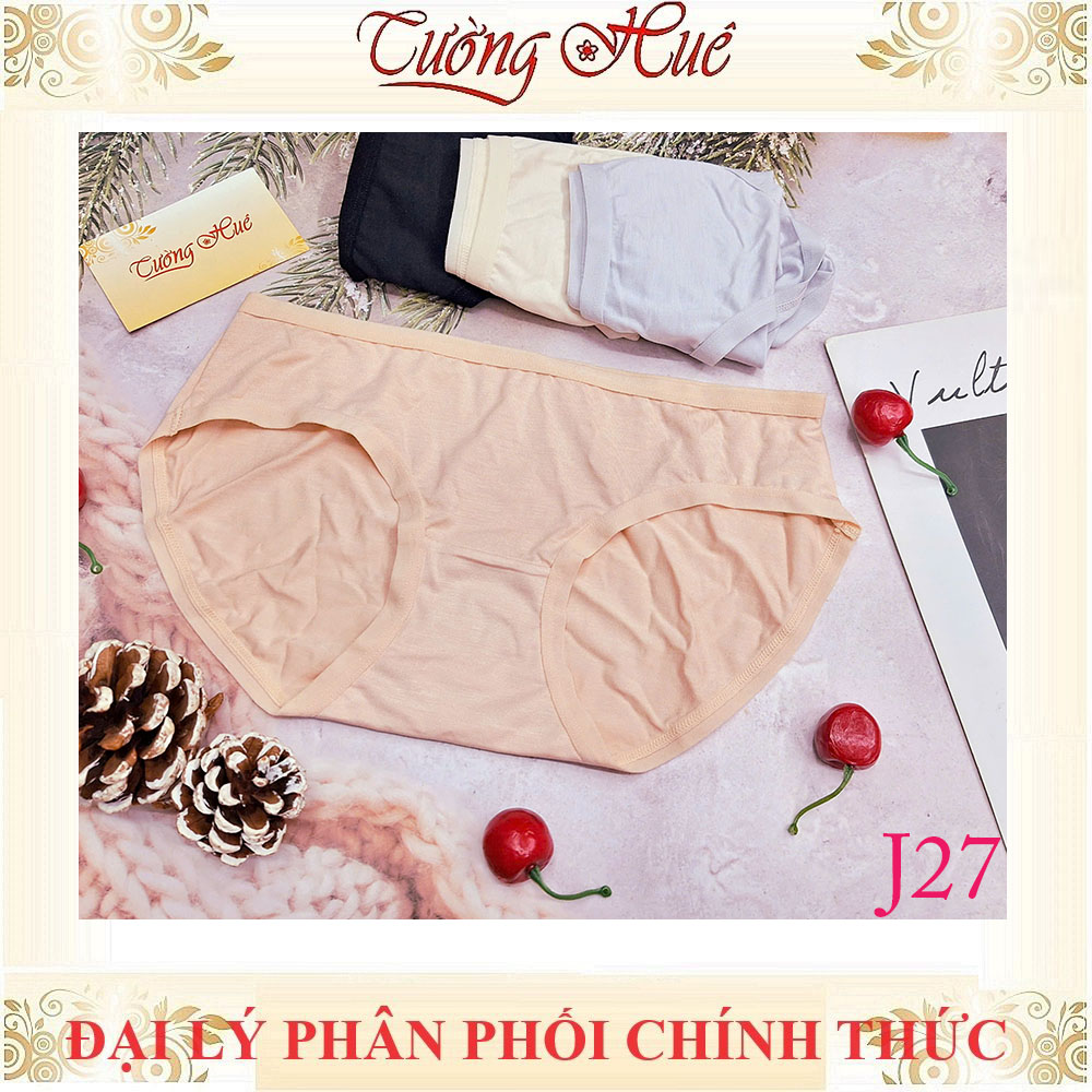 Quần Lót Nữ Ding Dang J27 Trơn Cạp Thấp Vải Modal Mềm Mịn Thấm Hút