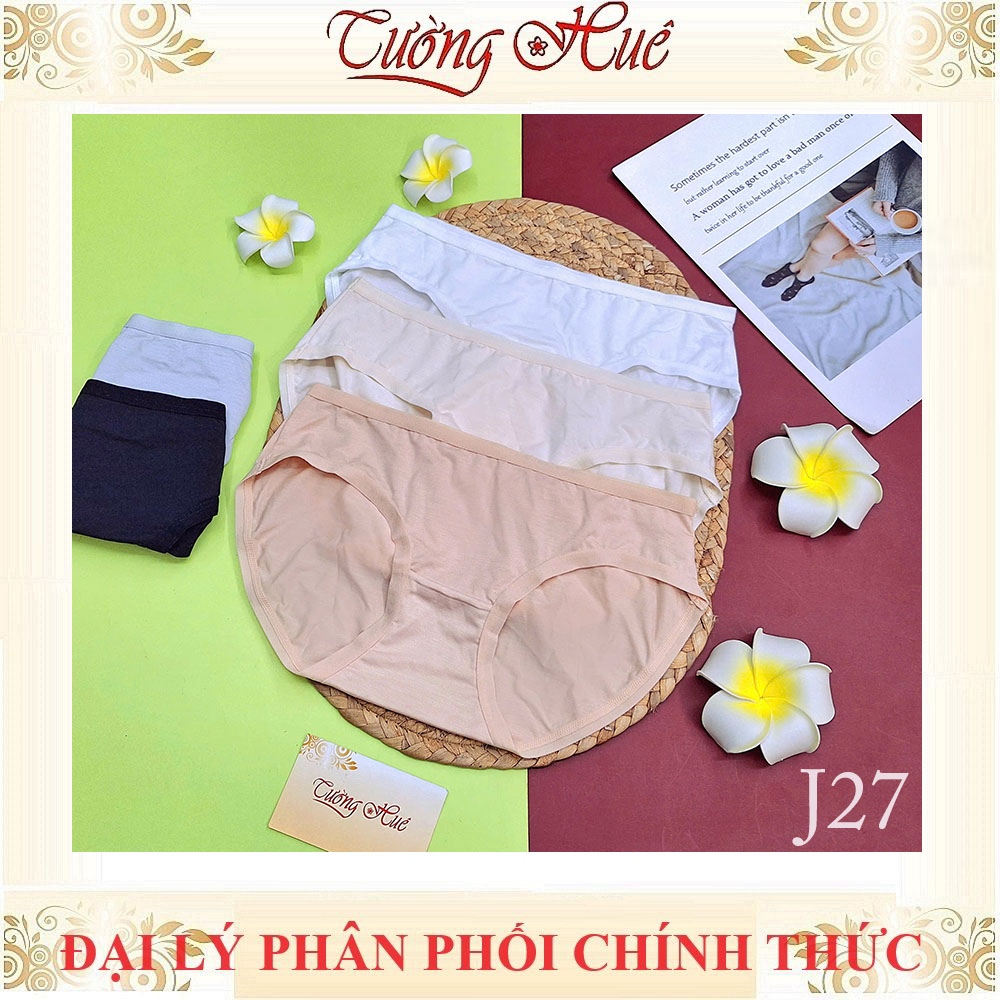 Quần Lót Nữ Ding Dang J27 Trơn Cạp Thấp Vải Modal Mềm Mịn Thấm Hút