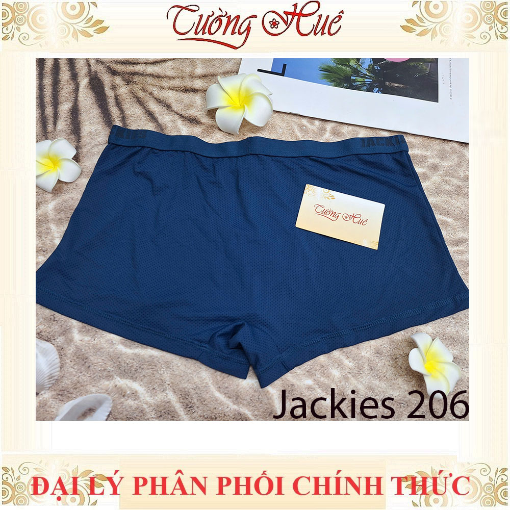 Quần Lót Dạng Đùi Boxer Jackies 206 Bản Lưng Nhỏ Lỗ Thông Hơi Thoáng Mát Co Dãn