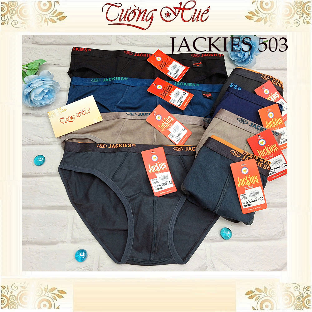 Quần Lót Nam Jackies 503 Bản Lưng Nhỏ Thời Trang Cotton Thun Co Dãn Thấm Hút