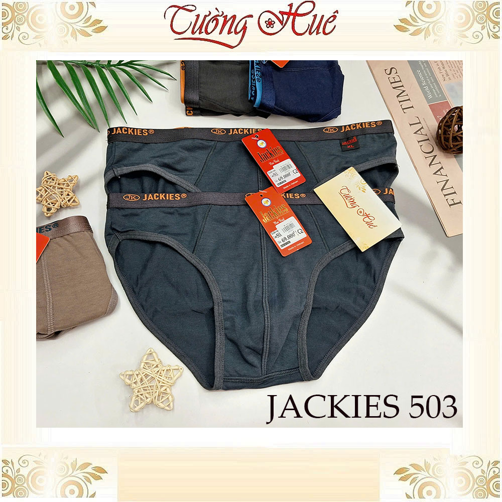 Quần Lót Nam Jackies 503 Bản Lưng Nhỏ Thời Trang Cotton Thun Co Dãn Thấm Hút