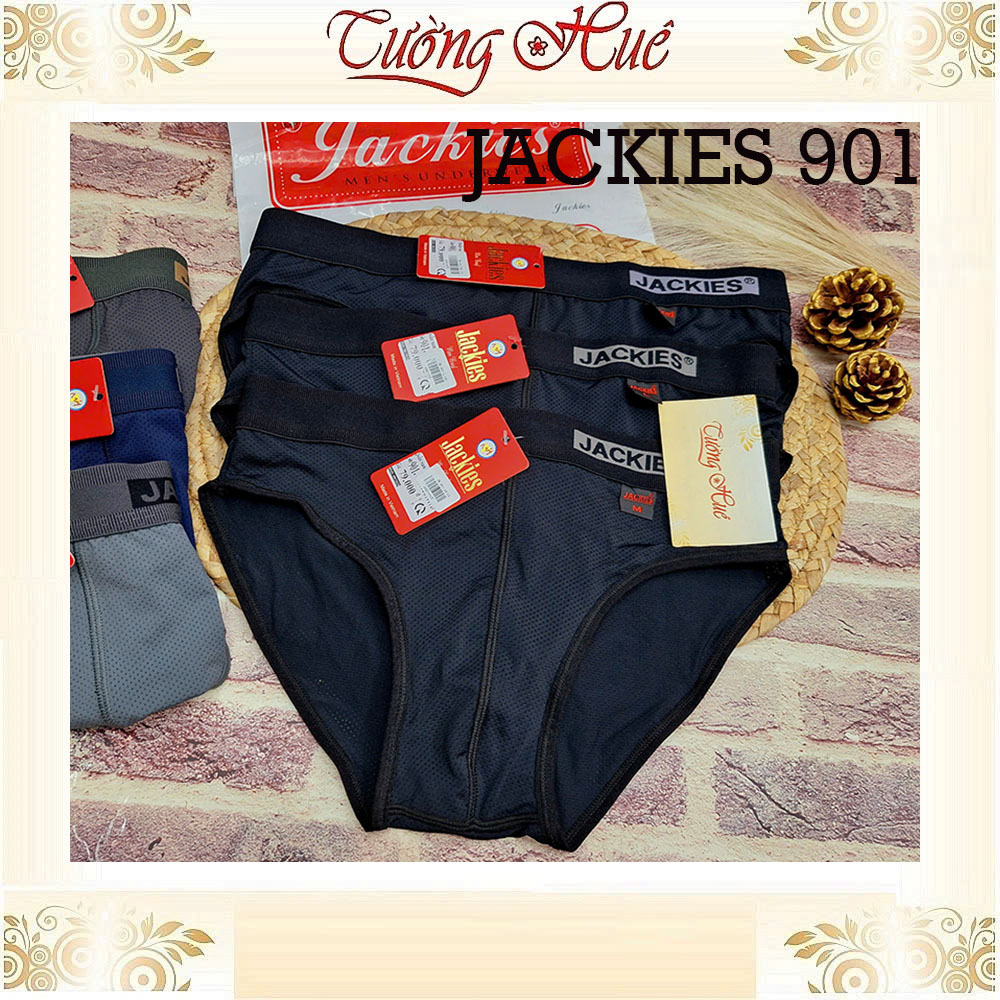 Quần Lót Nam Thun Lạnh Jackies 901 Mềm Mịn Bảng Lưng Cỡ Vừa Có Lỗ Thông Hơi Thoáng Khí