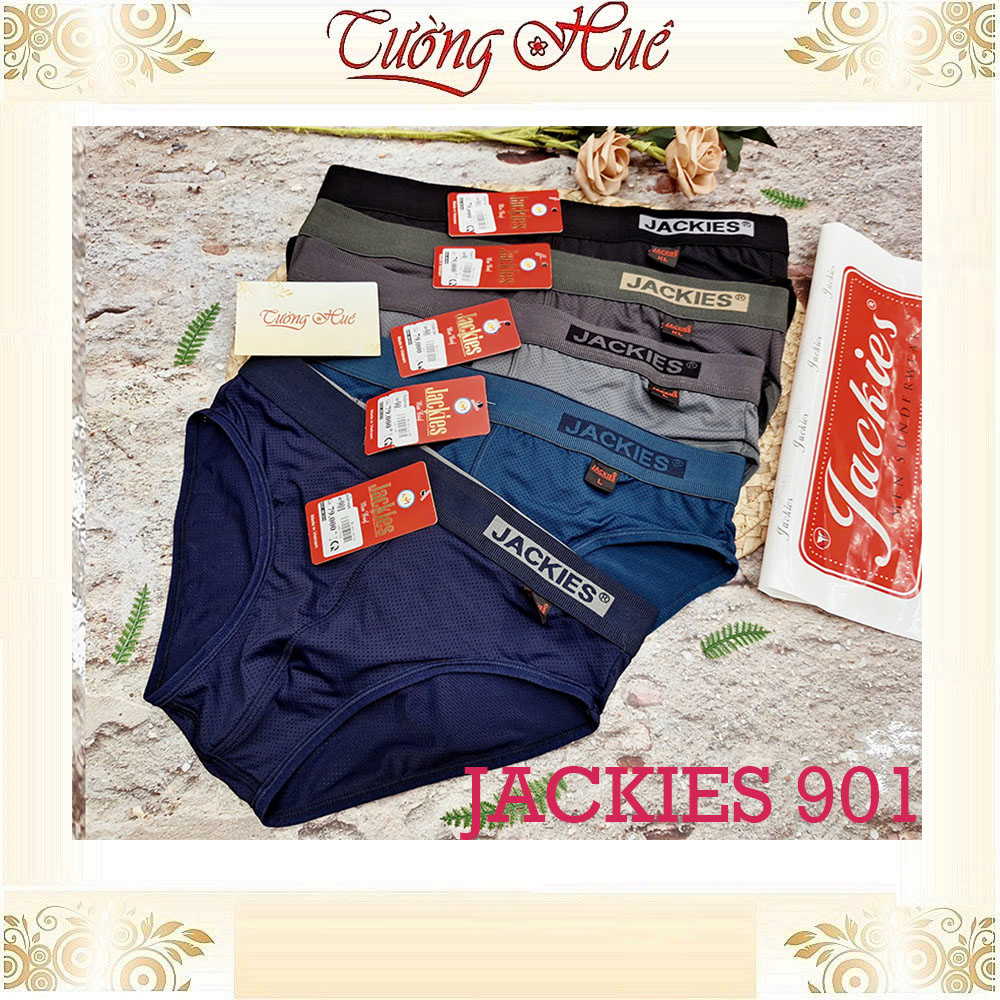Quần Lót Nam Thun Lạnh Jackies 901 Mềm Mịn Bảng Lưng Cỡ Vừa Có Lỗ Thông Hơi Thoáng Khí