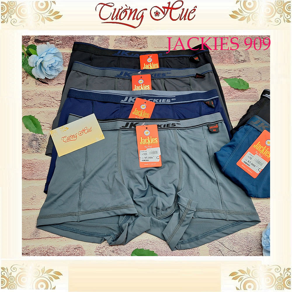 Quần Lót Dạng Đùi Boxer Jackies 909 Bản Lưng Nhỏ Thun Lạnh Thoáng Mát Co Dãn.