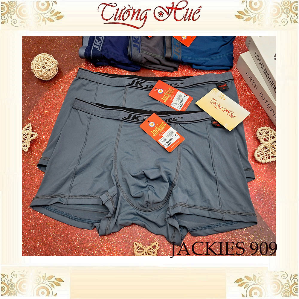 Quần Lót Dạng Đùi Boxer Jackies 909 Bản Lưng Nhỏ Thun Lạnh Thoáng Mát Co Dãn.