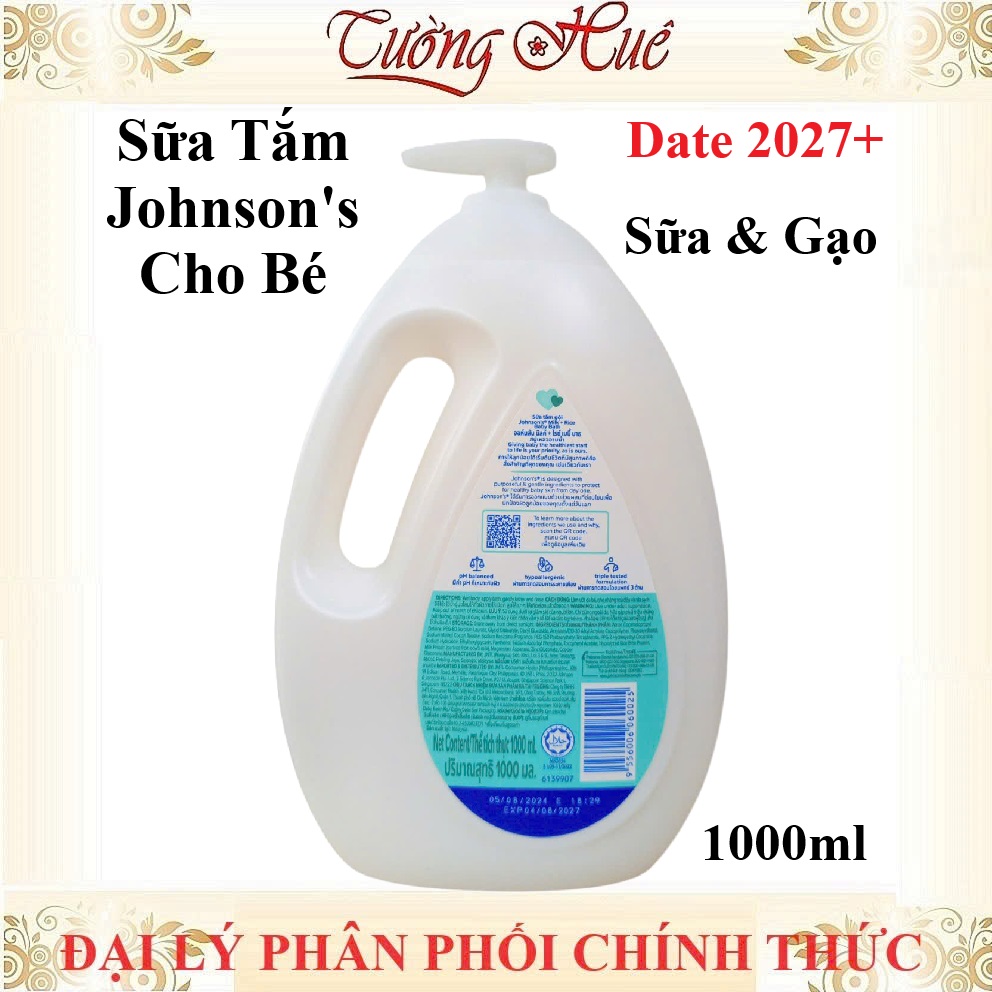 Sữa Tắm Johnson Milk & Rice Baby Bath Dành Cho Bé - 1000ml