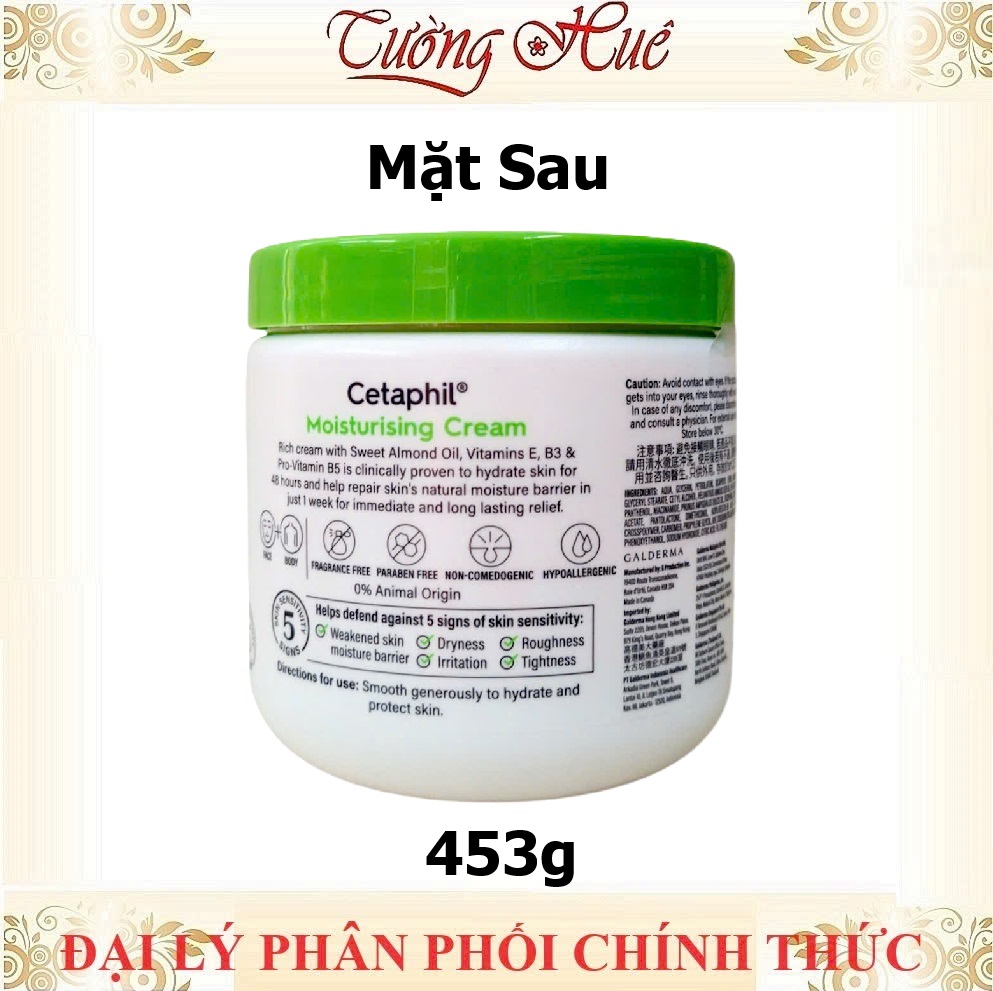 Kem Dưỡng Ẩm Cetaphil Moisturising Cream Dành Cho Da Khô Và Da Nhạy Cảm - 453g