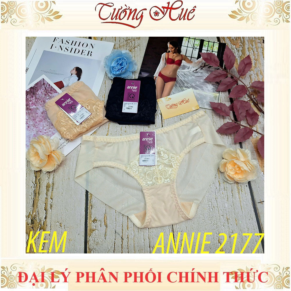 Quần lót nữ phối ren annie QE 2177 lưng thấp mặc thoải mái
