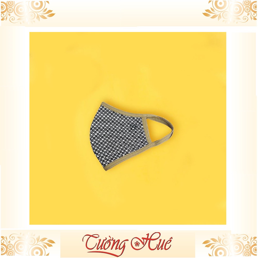 Khẩu trang vải annie ba lớp kháng khuẩn tái sử dụng 30 lần HỌA TIẾT NGẪU NHIÊN.