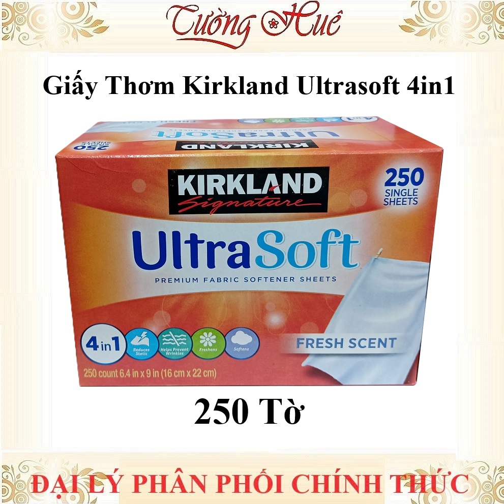 Giấy Thơm Quần Áo Kirkland Signature Của Mỹ Dùng Cho Máy Sấy - 250 Tờ