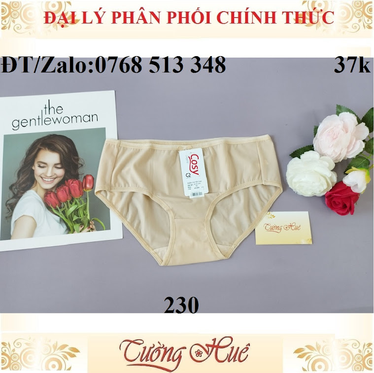 Quần lót nữ Cosy HCE 230 trơn lưng cao.