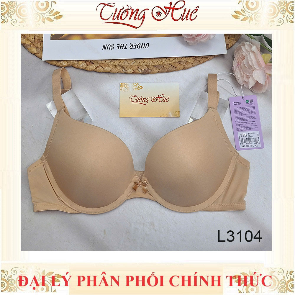 Áo Lót Nữ Lys by Corèle V L3104 Mút Vừa 2cm Có Gọng Trơn Cúp 3/4 2 Móc Cài