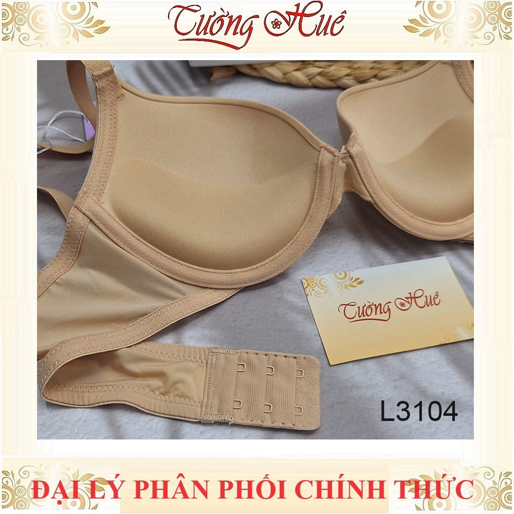 Áo Lót Nữ Lys by Corèle V L3104 Mút Vừa 2cm Có Gọng Trơn Cúp 3/4 2 Móc Cài