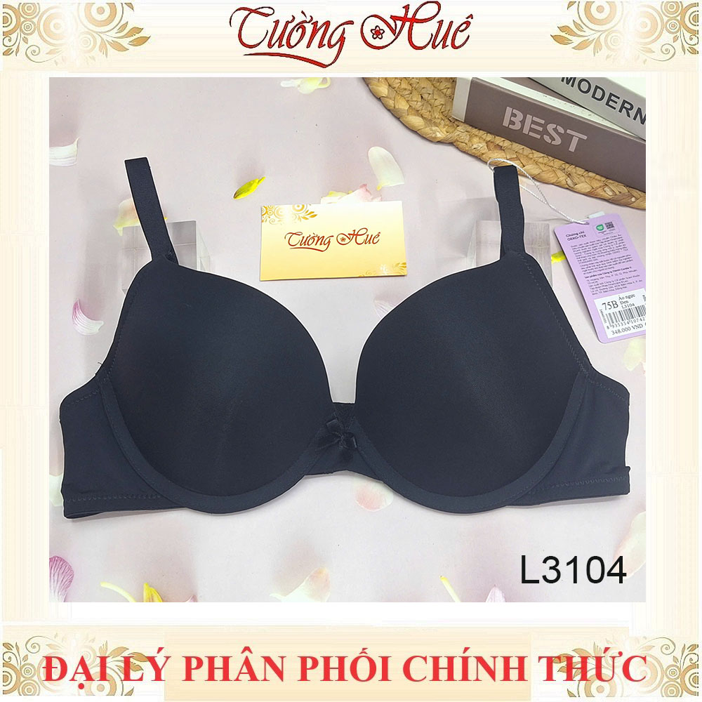 Áo Lót Nữ Lys by Corèle V L3104 Mút Vừa 2cm Có Gọng Trơn Cúp 3/4 2 Móc Cài