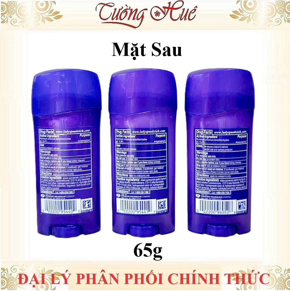 Lăn Nữ Sáp Khử Mùi Lady Speed Stick Nhiều Mùi Hương - 65g