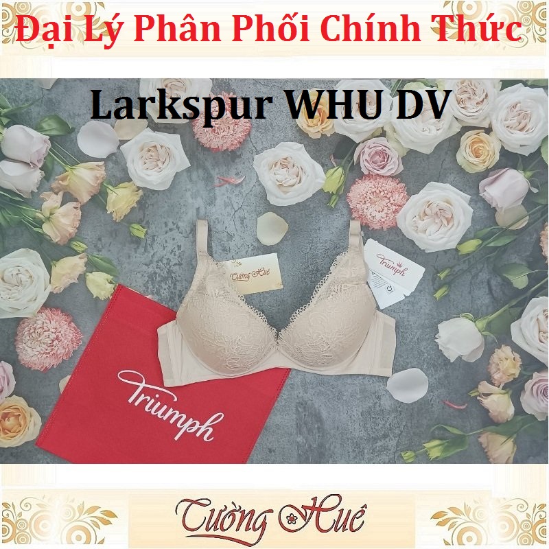 Áo lót nữ Triumph Simply Style Larkspur WHU DV nâng ren xẻ V sâu.