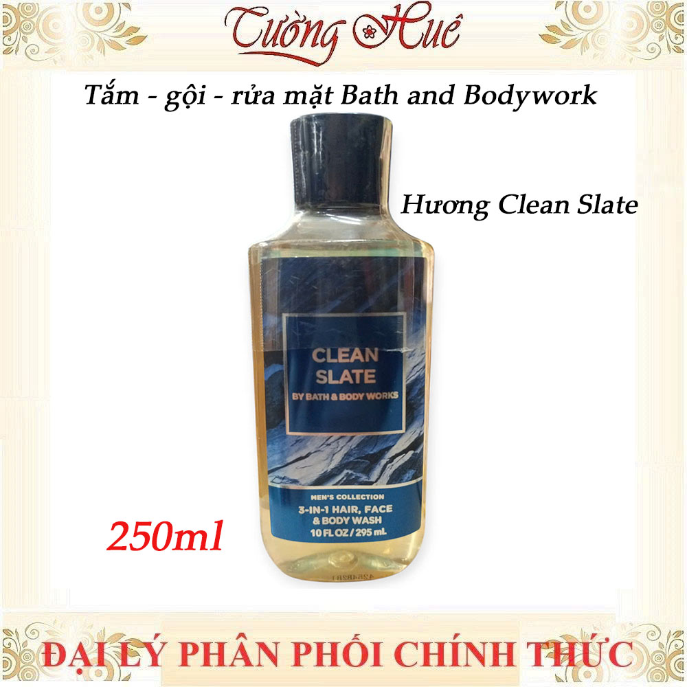 Tắm Gội Rửa Mặt Cho Nam Bath & Body Works 3in1 Hair Face Body Wash - 295ml (Có Lựa Chọn)