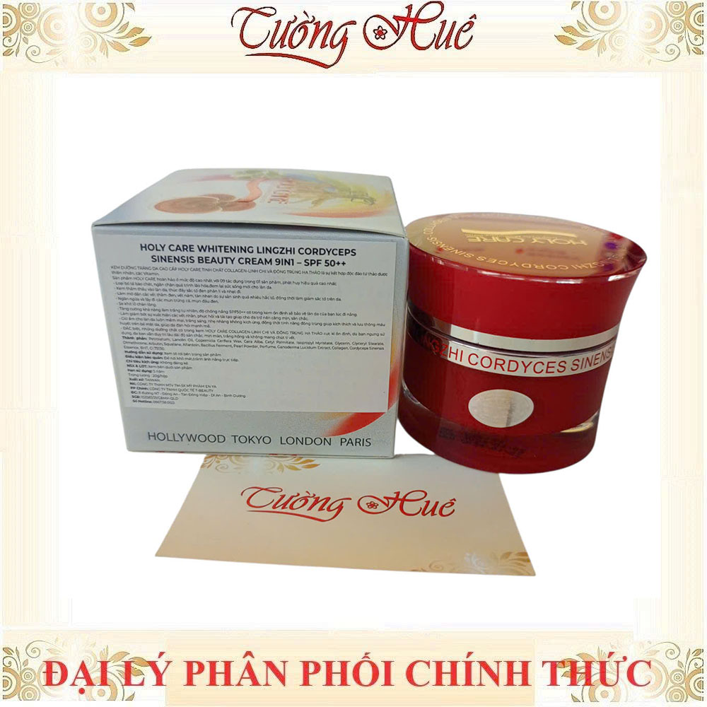 Kem Dưỡng Trắng Da Cao Cấp Holy Care Collagen Linh Chi Đông Trùng Hạ Thảo 9in1 - 20g