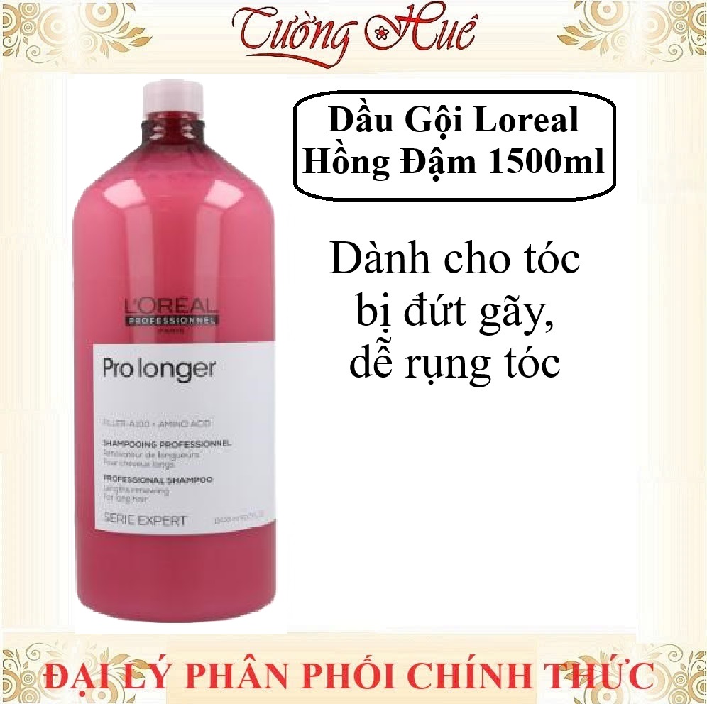 Dầu Gội Giảm Đứt Gãy, Giúp Tóc Chắc Khỏe Loreal Serie Expert Pro Longer - Hồng Đậm (Có Lựa Chọn)