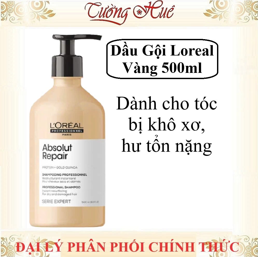 Dầu Gội Chăm Sóc Tóc Hư Tổn Loreal Serie Expert Absolut Repair - Vàng (Có Lựa Chọn)