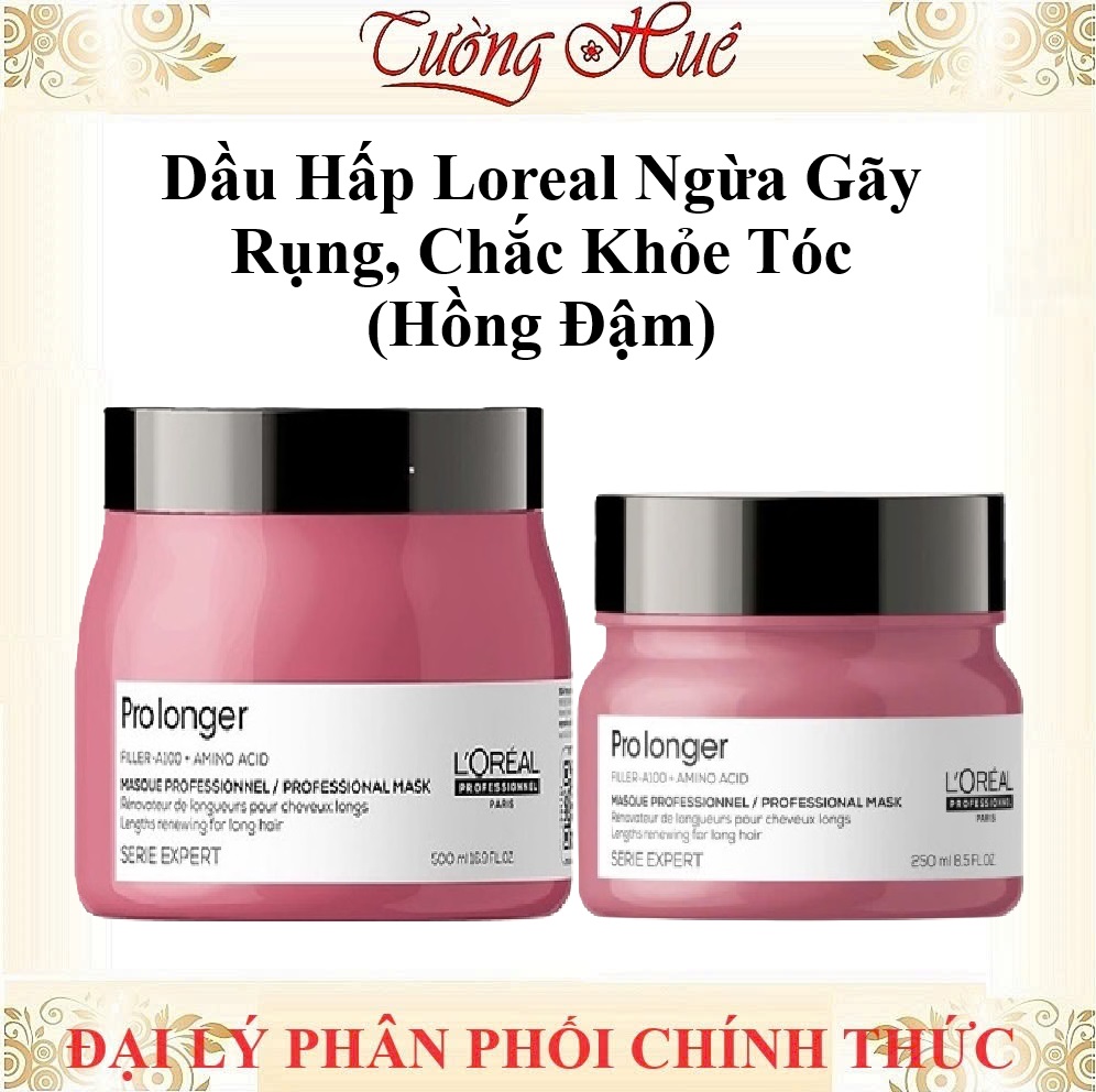 Dầu Hấp Loreal Ngừa Gãy Rụng, Chắc Khỏe Tóc Serie Expert B6 + Biotin Inforcer 250ml/500ml - Hồng đậm (Có Lựa Chọn)