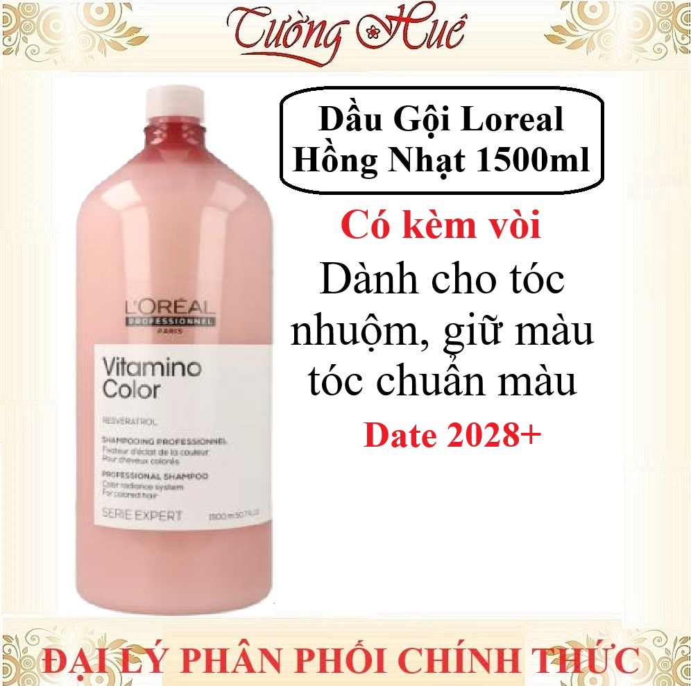 Dầu Gội Cho Tóc Nhuộm Loreal Serie Expert A-ox Vitamino Color - Hồng Nhạt (Có Lựa Chọn)