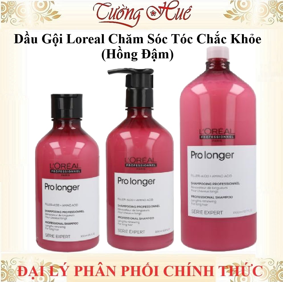Dầu Gội Giảm Đứt Gãy, Giúp Tóc Chắc Khỏe Loreal Serie Expert Pro Longer - Hồng Đậm (Có Lựa Chọn)