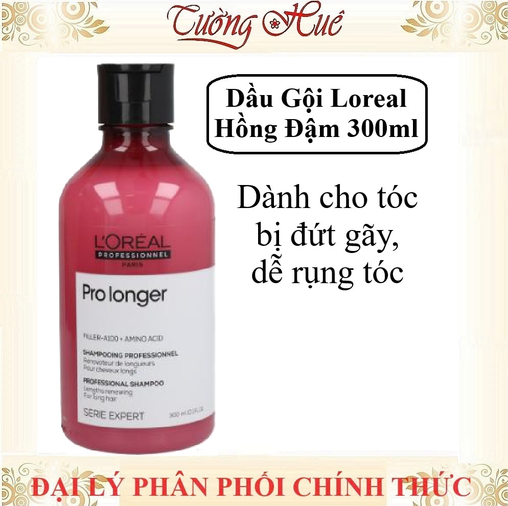Dầu Gội Giảm Đứt Gãy, Giúp Tóc Chắc Khỏe Loreal Serie Expert Pro Longer - Hồng Đậm (Có Lựa Chọn)