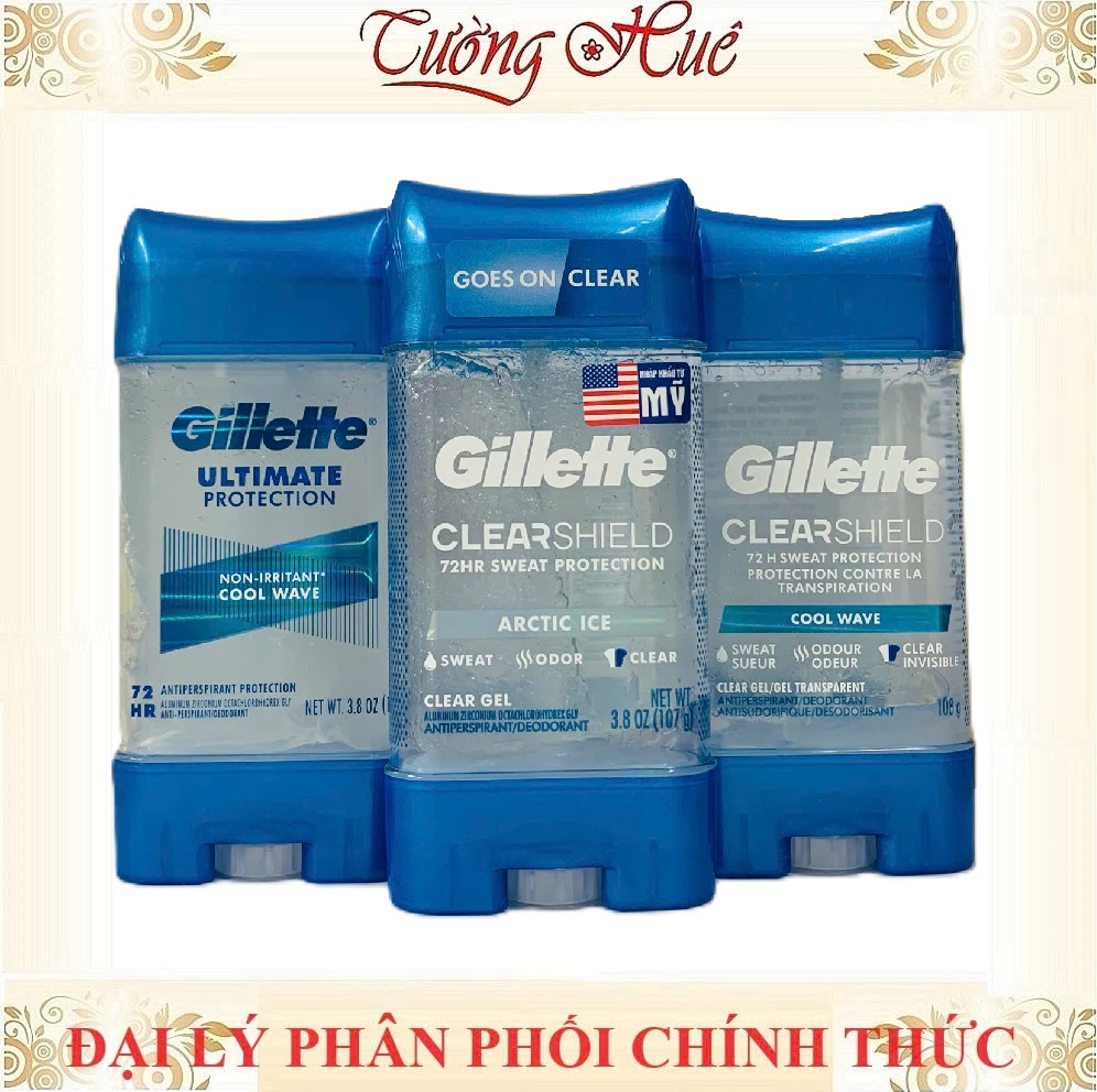 [Hàng Nhập Khẩu] Gel Lăn Khử Mùi Gillette Clear Gel Scent Xtend Technology - (Có Lựa Chọn)