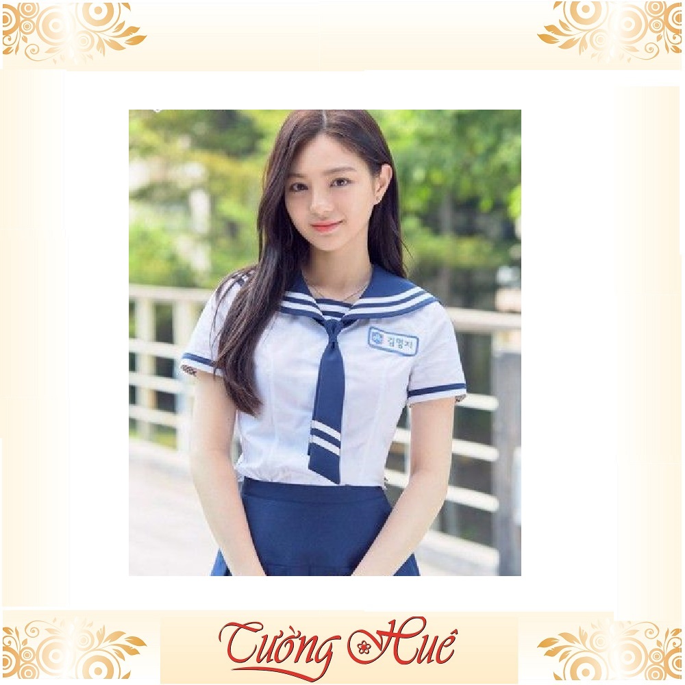 Áo lá Mengyirou B8867 dạng áo lá học sinh.