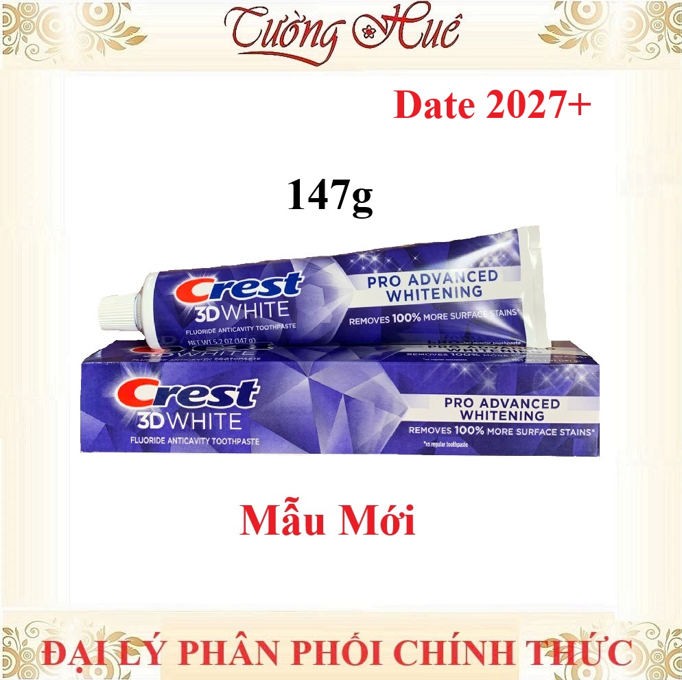 Kem Đánh Răng Crest 3D White Advanced Triple Whitening - 147g