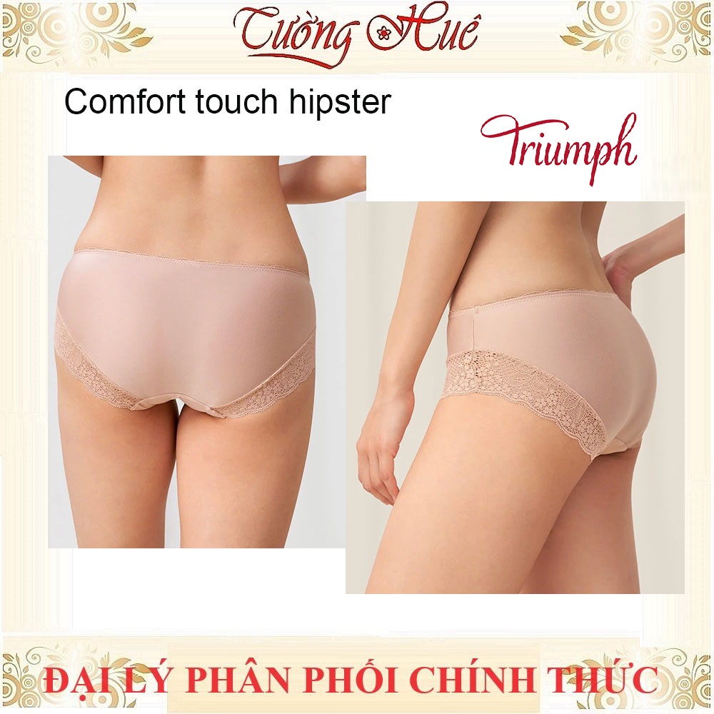 Quần lót nữ Triumph Comfort Touch Hipster Quần lót nữ lưng vừa nguyên mông phối ren không viền may.
