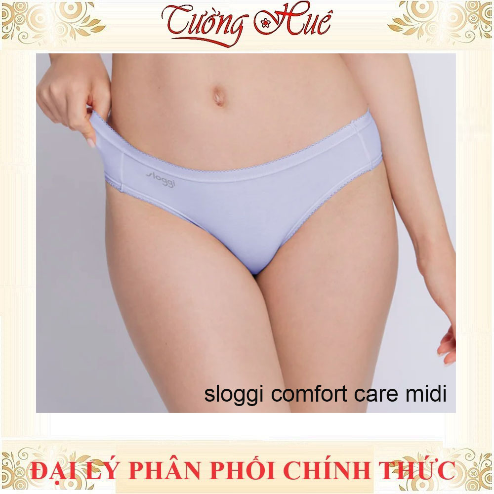 Quần Lót Nữ Triumph Sloggi Comfort care Midi Trơn Vải Cotton Hữu Cơ Mềm Mịn Lưng Vừa