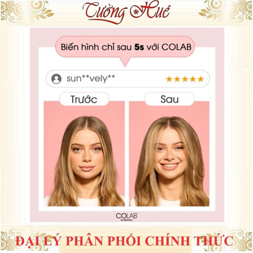 Dầu Gội Khô CoLab Dry Shampoo Nhiều Mùi Hương - 200ml (Có Lựa Chọn)