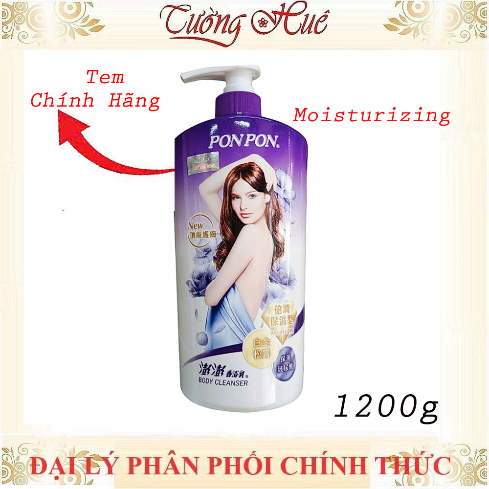 Sữa Tắm Nữ Pon Pon Đài Loan Nhiều Mùi - 1200g