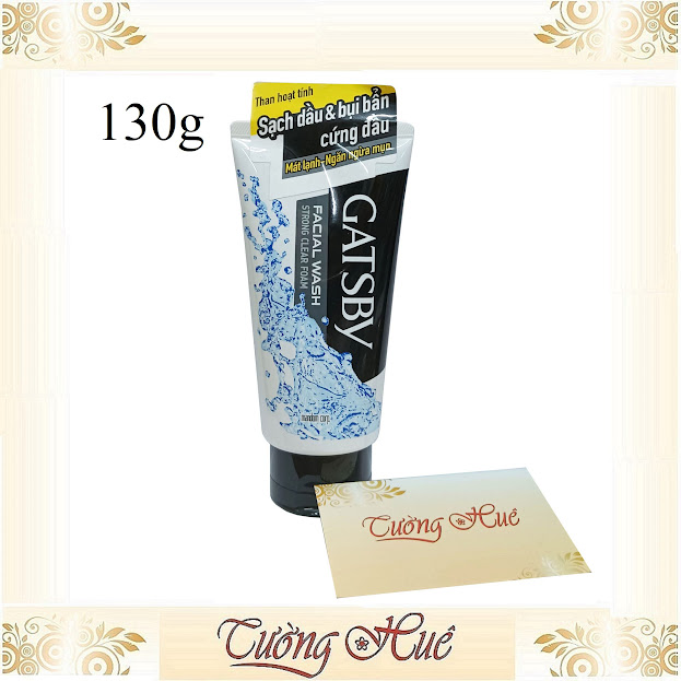 Sữa Rửa Mặt Nam Sạch Dầu & Bụi Bẩn Gatsby Facial Wash Strong Clear Foam - 130g
