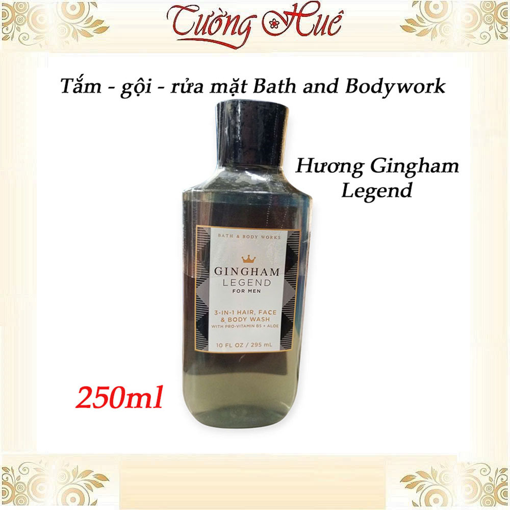 Tắm Gội Rửa Mặt Cho Nam Bath & Body Works 3in1 Hair Face Body Wash - 295ml (Có Lựa Chọn)