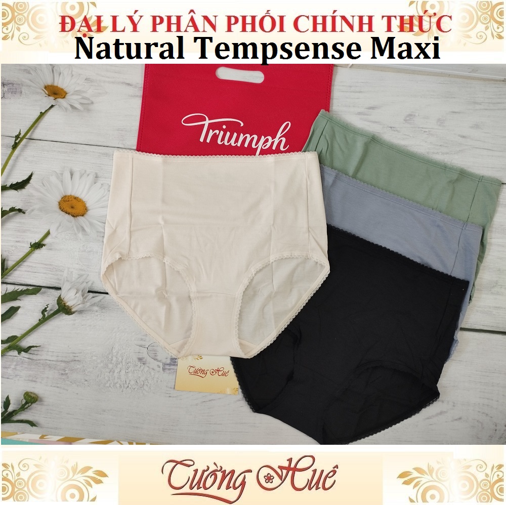Quần lót nữ Triumph Natural Tempsense Maxi Cotton Trơn Lưng Cao.