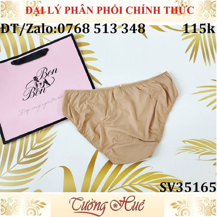 Quần lót nữ Bon Bon SV35165 quần lót trơn,lưng vừa.