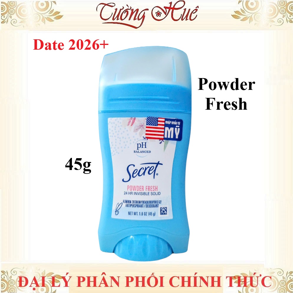 Lăn Sáp Khử Mùi Nữ Secret Cây Lớn 45g - 73g (Có lựa mùi)