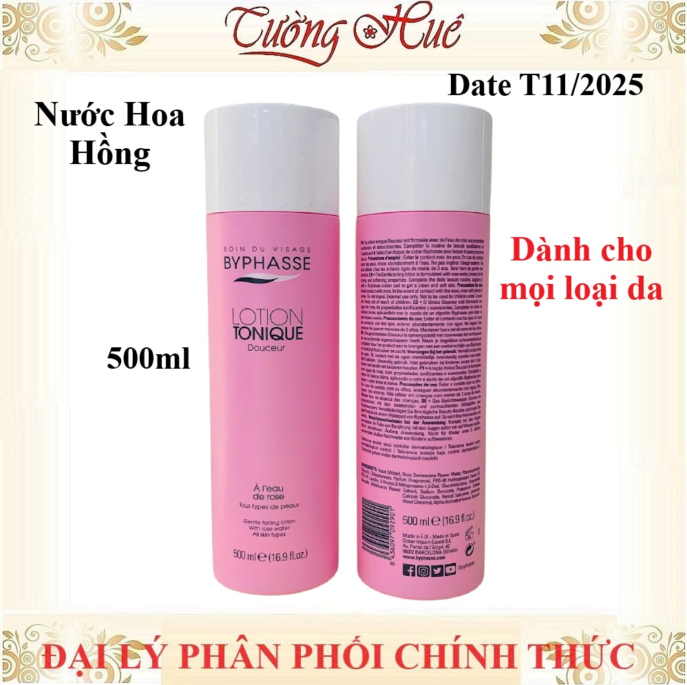 Nước Hoa Hồng Byphasse Lotion Tonique - 500ml ( Lựa chọn )