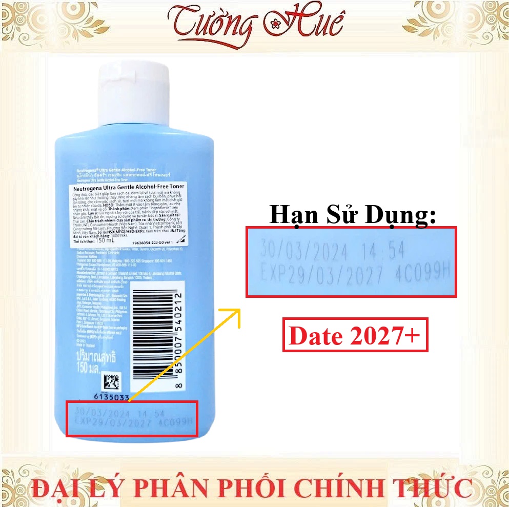 Nước Hoa Hồng Neutrogena Ultra Gentle Alcohol-Free Toner - 150ml