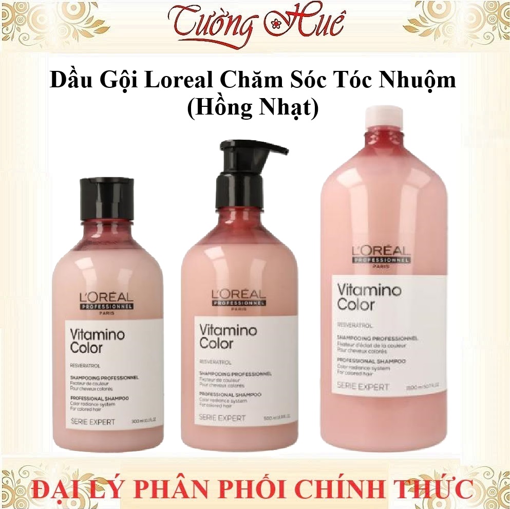 Dầu Gội Cho Tóc Nhuộm Loreal Serie Expert A-ox Vitamino Color - Hồng Nhạt (Có Lựa Chọn)